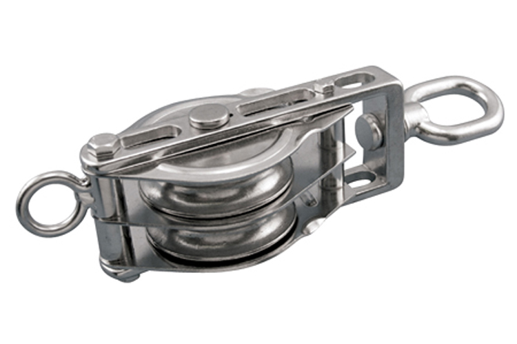 Stainless Steel Twin Swivel Eye Block, S0424-E075-W, S0424-E100-W, S0424-E125-W